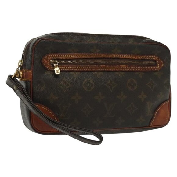 LOUIS VUITTON Monogram Marly Dragonne GM Clutch Bag - Picture 1 of 16